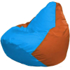 Кресло-мешок Flagman Груша Супер Мега голубой/оранжевый [Г5.1-278]