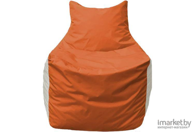 Кресло-мешок Flagman кресло Фокс Ф21-189 оранжевый/белый