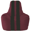 Кресло-мешок Flagman кресло Спортинг С1.1-299 бордовый с чёрными полосками