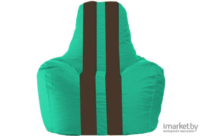 Кресло-мешок Flagman кресло Спортинг С1.1-291 бирюзовый с синими полосками