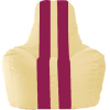 Кресло-мешок Flagman кресло Спортинг С1.1-131 светло-бежевый с лиловыми полосками