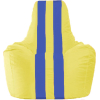 Кресло-мешок Flagman кресло Спортинг С1.1-254 жёлтый с синими полосками