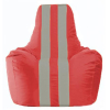 Кресло-мешок Flagman кресло Спортинг С1.1-173 красный с серыми  полосками