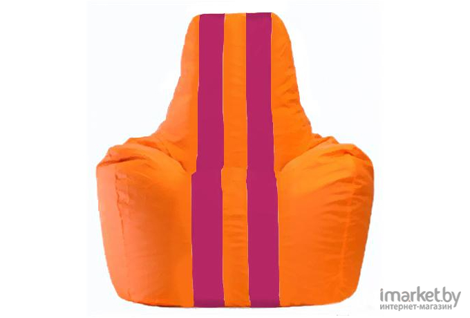 Кресло-мешок Flagman кресло Спортинг С1.1-221 оранжевый с лиловыми полосками