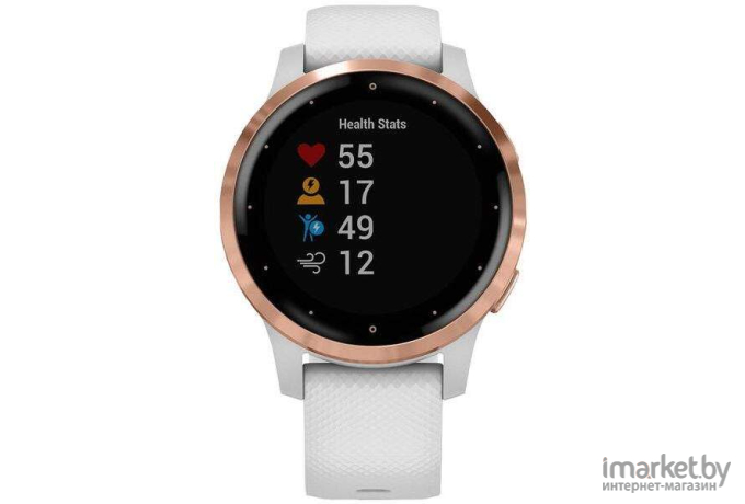 Умные часы Garmin Vivoactive 4s белый/розовое золото [010-02172-23]