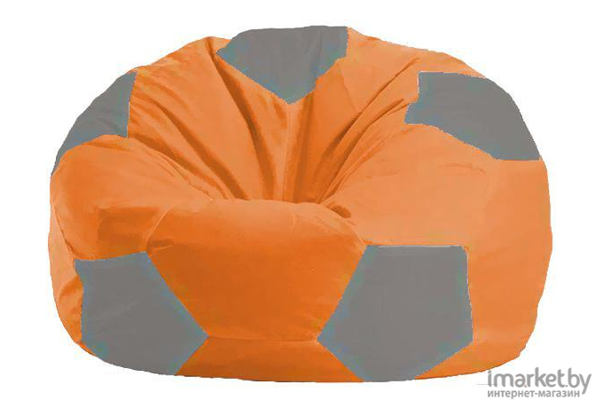 Кресло-мешок Flagman кресло Мяч Стандарт М1.1-214 оранжевый/серый