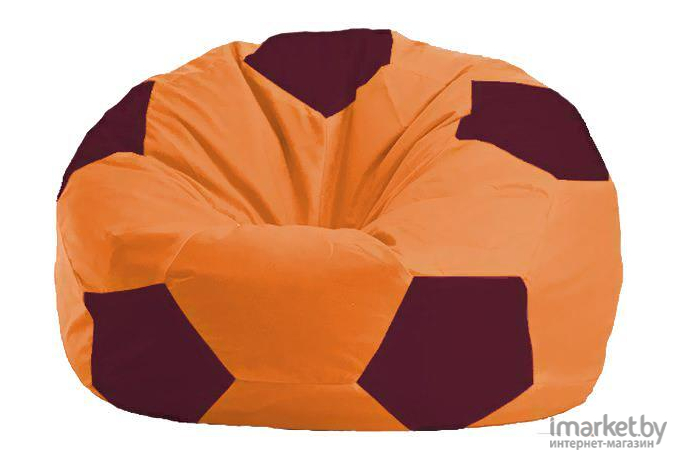 Кресло-мешок Flagman кресло Мяч Стандарт М1.1-222 оранжевый/бордовый