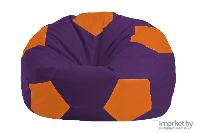 Кресло-мешок Flagman кресло Мяч Стандарт М1.1-33 фиолетовый/оранжевый