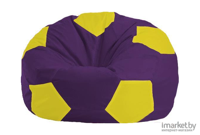Кресло-мешок Flagman кресло Мяч Стандарт М1.1-35 фиолетовый/жёлтый