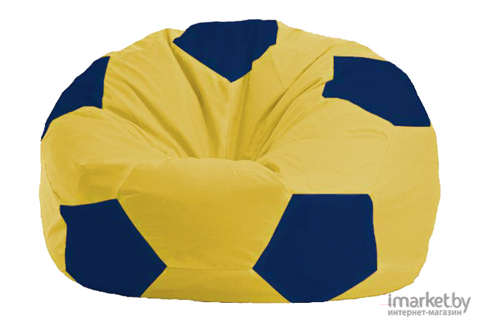 Кресло-мешок Flagman кресло Мяч Стандарт М1.1-451 жёлтый/тёмно-синий