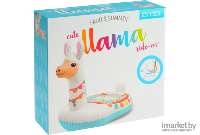 Надувной плот Intex Cute Llama Ride-On [57564]