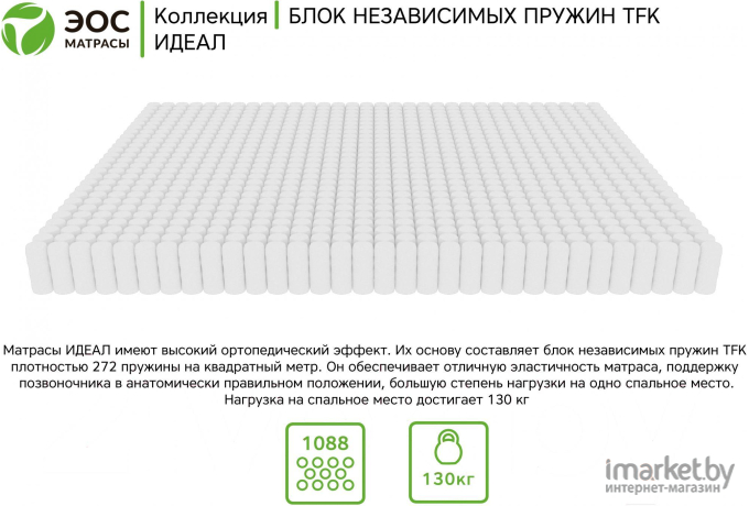 Матрас EOS Идеал 6а 180x195 жаккард