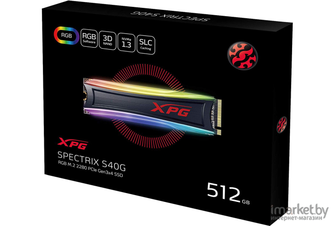 SSD диск A-Data 2280 M 512Gb XPG Spectrix S40G [AS40G-512GT-C]