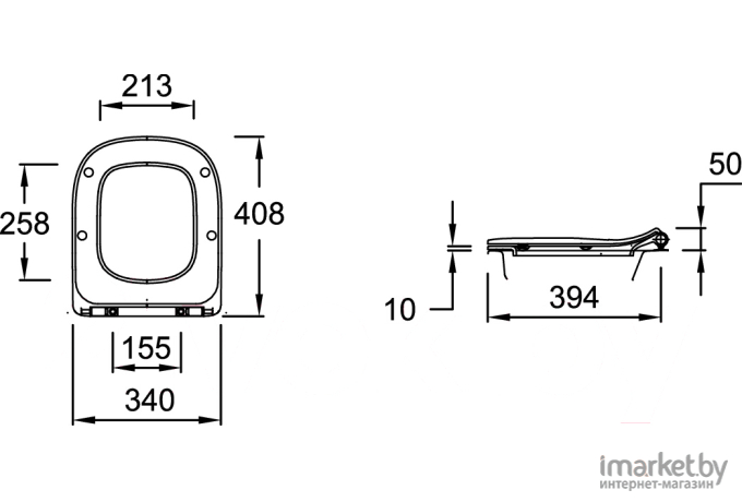 Сиденье для унитаза Jacob Delafon Struktura compact [E70025-00]