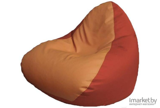 Кресло-мешок Flagman Relax P2.3-94 оранжевый/красный