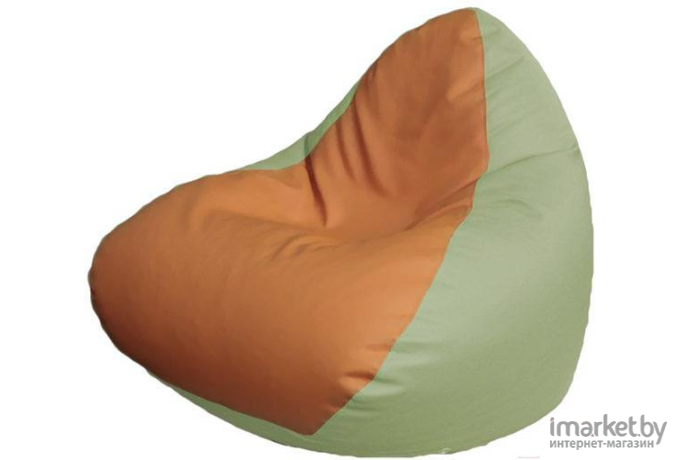 Кресло-мешок Flagman Relax P2.3-96 оранжевый/светло-оливковый