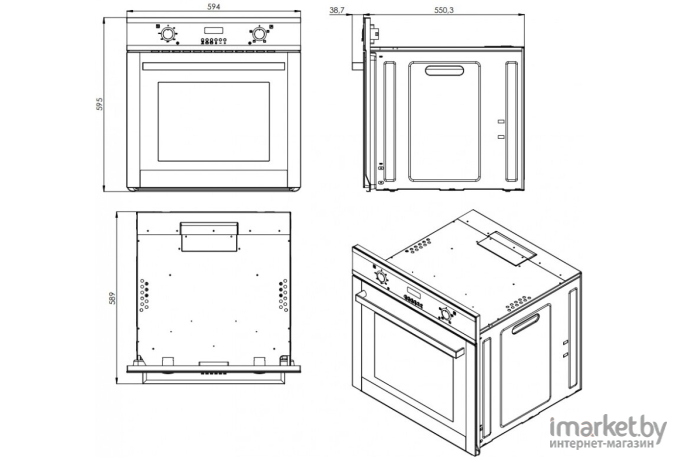 Духовой шкаф Zorg Technology BE4 BL