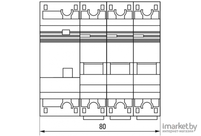 Выключатель нагрузки EKF Дифференциальный автомат PROxima АД-32 3P+N 32А/30мА [DA32-32-30-4P-pro]