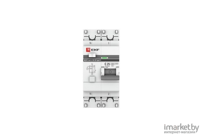 Выключатель нагрузки EKF Дифференциальный автомат АД-32-10A-30мА PROxima [DA32-10-30-pro]