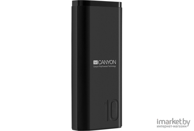 Портативное зарядное устройство Canyon Power bank 10000mAh Black [CNE-CPB010B]