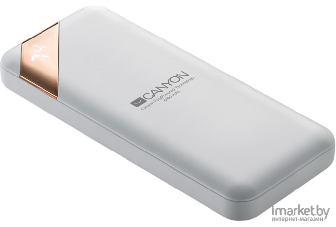 Портативное зарядное устройство Canyon Power bank 5000mAh White [CNE-CPBP5W]