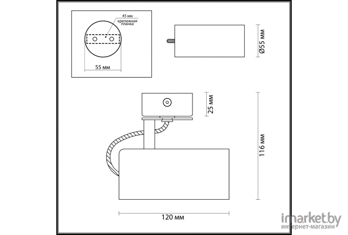 Спот Odeon Light Corse 3872/1C