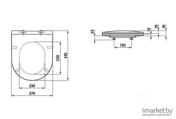 Унитаз Laufen Rimless Pro 8209660000001 + 8989660000001