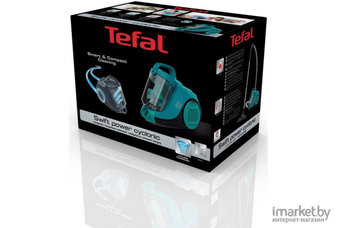 Пылесос Tefal TW2922EA бирюзовый/черный [2211400647]