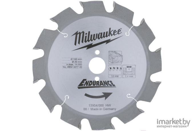 Диск пильный Milwaukee 4932256388