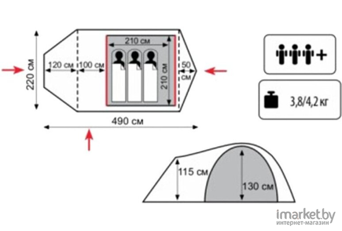 Палатка Tramp Lite Twister 3 [TLT-024]