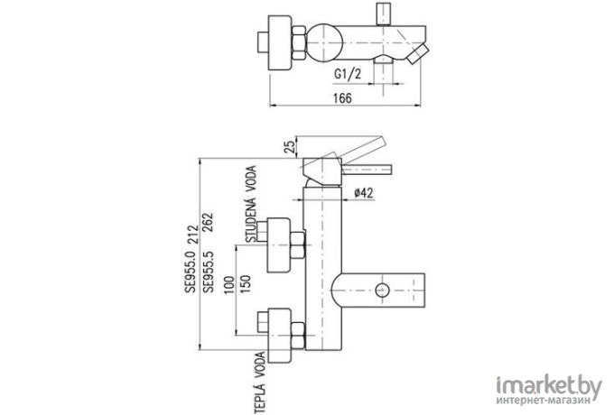 Смеситель Slezak RAV Seina SE954.5CMAT