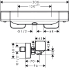 Термостат Hansgrohe Ecostat E BM [15773000]