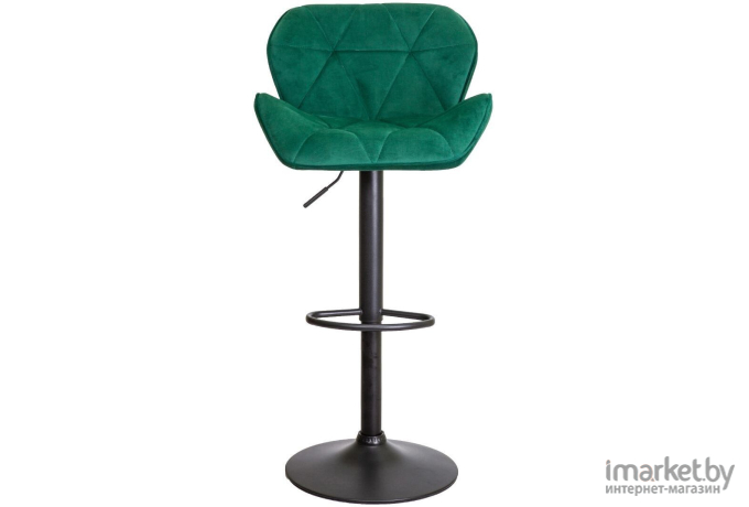 Барный стул AKS Berlin зеленый велюр/черный