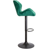 Барный стул AKS Berlin зеленый велюр/черный
