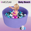 Игровой сухой бассейн Midzumi Baby Beach 200 шаров сиреневый