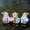 Новогоднее украшение Neon-night Набор световых фигурок Дед Мороз, Снеговик и Олененок [505-003]