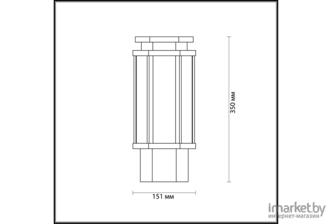 Уличный фонарь Odeon Light 4048/1B ODL18 710 темно-серый/белый