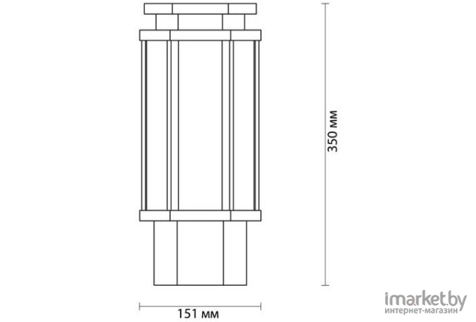 Уличный фонарь Odeon Light 4048/1B ODL18 710 темно-серый/белый