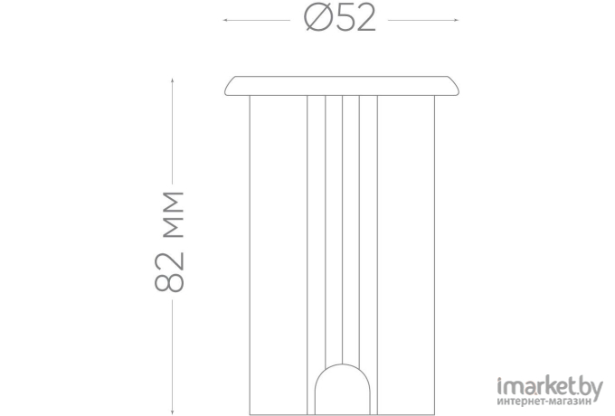 Тротуарный светильник Feron SP2812 D52*H56, 1W AC24V 2700K IP68 [32162]