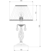 Настольная лампа Eurosvet 10054/1 белый с золотом/прозрачный хрусталь Strotskis