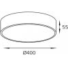 Накладной точечный светильник ITALLINE IT04-40R White