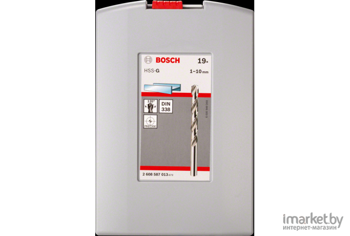 Набор сверл Bosch в ProBox HSS-G 1-10мм 19 шт [2.608.587.013]