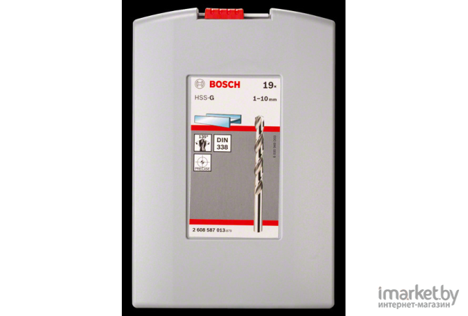 Набор сверл Bosch в ProBox HSS-G 1-10мм 19 шт [2.608.587.013]