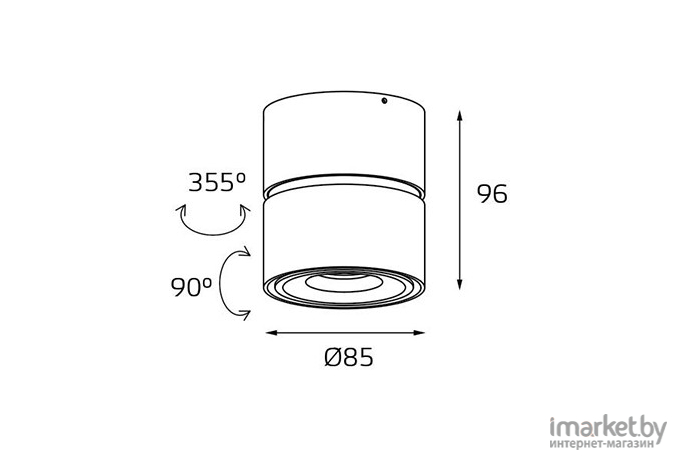 Накладной точечный светильник ITALLINE IT02-001 DIM White