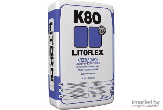 Клеевая смесь Litokol для плитки Litoflex K80 25кг