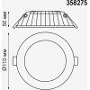 Встраиваемый точечный светильник Novotech NT19 000 IP20 LED 8W белый [358275]