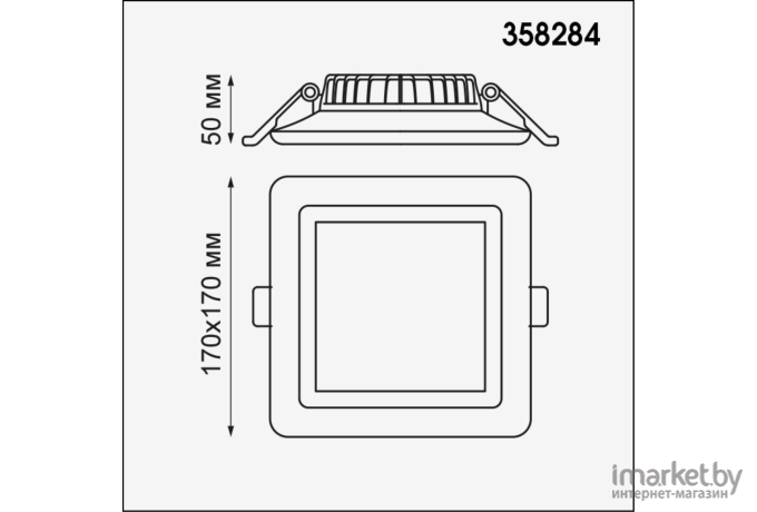 Встраиваемый точечный светильник Novotech NT19 000 IP20 LED 22W белый [358284]