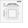 Встраиваемый точечный светильник Novotech NT19 000 IP20 LED 32W белый [358285]