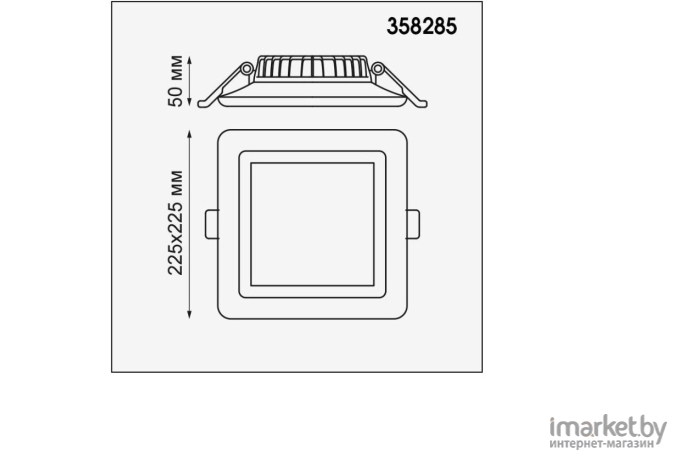 Встраиваемый точечный светильник Novotech NT19 000 IP20 LED 32W белый [358285]