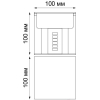 Уличный настенный светильник Novotech NT19 230  IP54 LED 3000К 2*3W 85-265V KAIMAS темно-серый [358004]